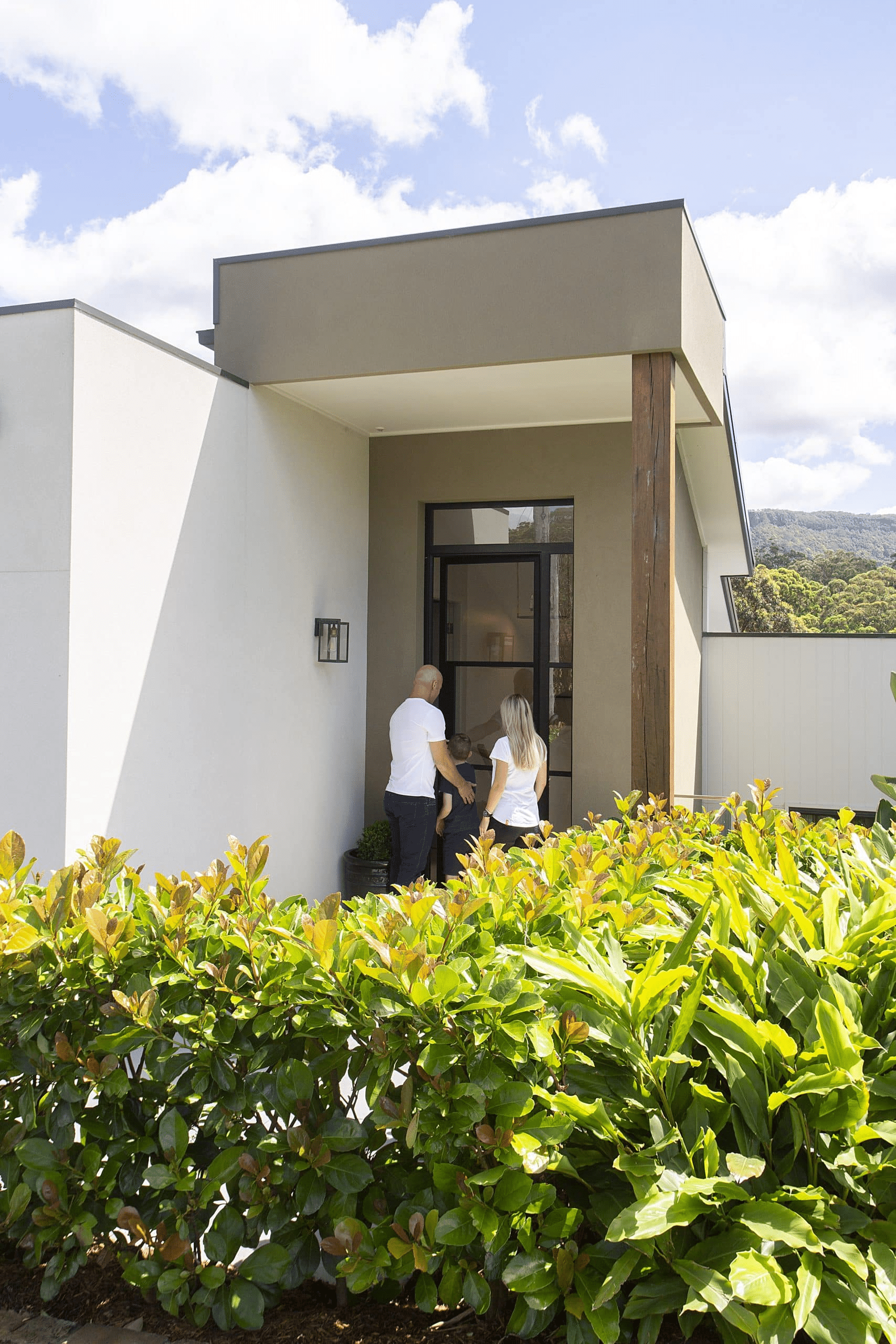 Custom home living area built by Adlington Homes in Bulli
