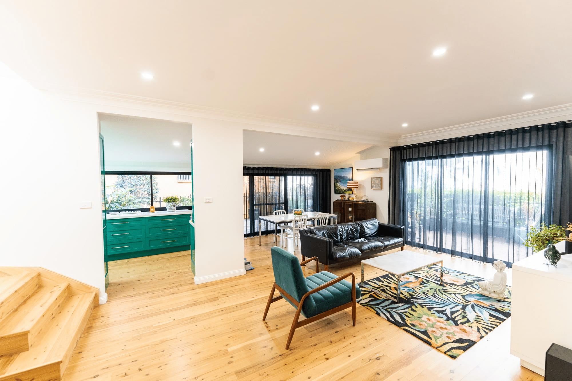 Light-filled living area of the North Wollongong project by Adlington Homes