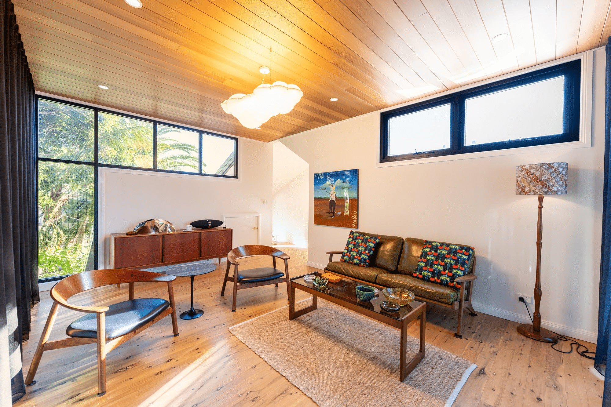 Angled ceiling living space in an Adlington Homes extension