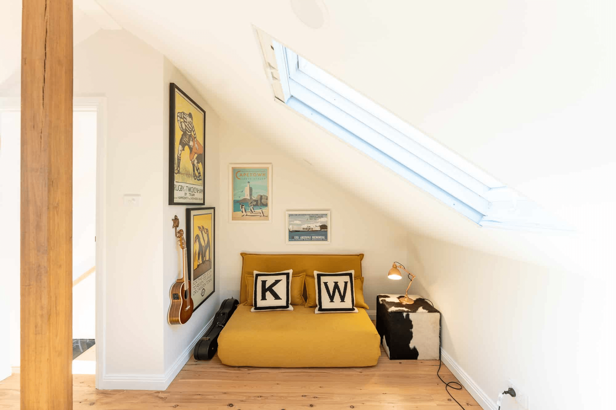 Upstairs lounge added as part of a second storey addition